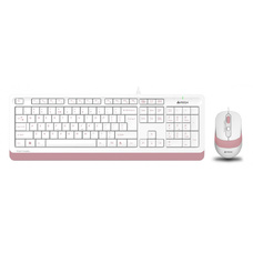 Клавиатура + мышь A4Tech Fstyler F1010 (Цвет: White/Pink)