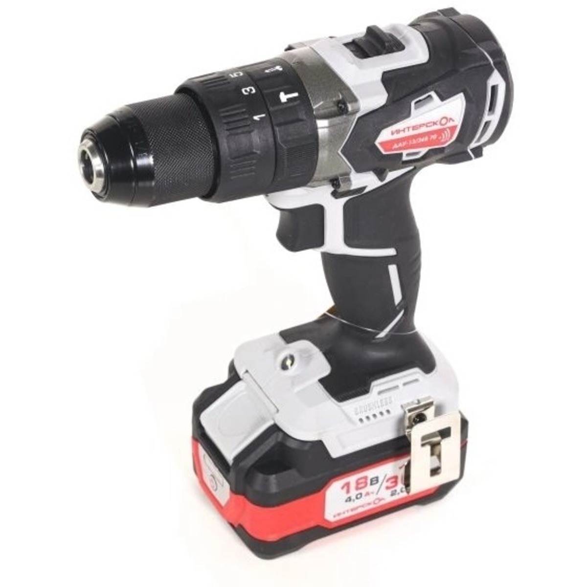 Дрель-шуруповерт Интерскол ДАУ-13 / 36В 70, черный