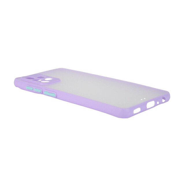 Чехол-накладка матовая с окантовкой для смартфона Samsung Galaxy A72 (Цвет: Lilac)