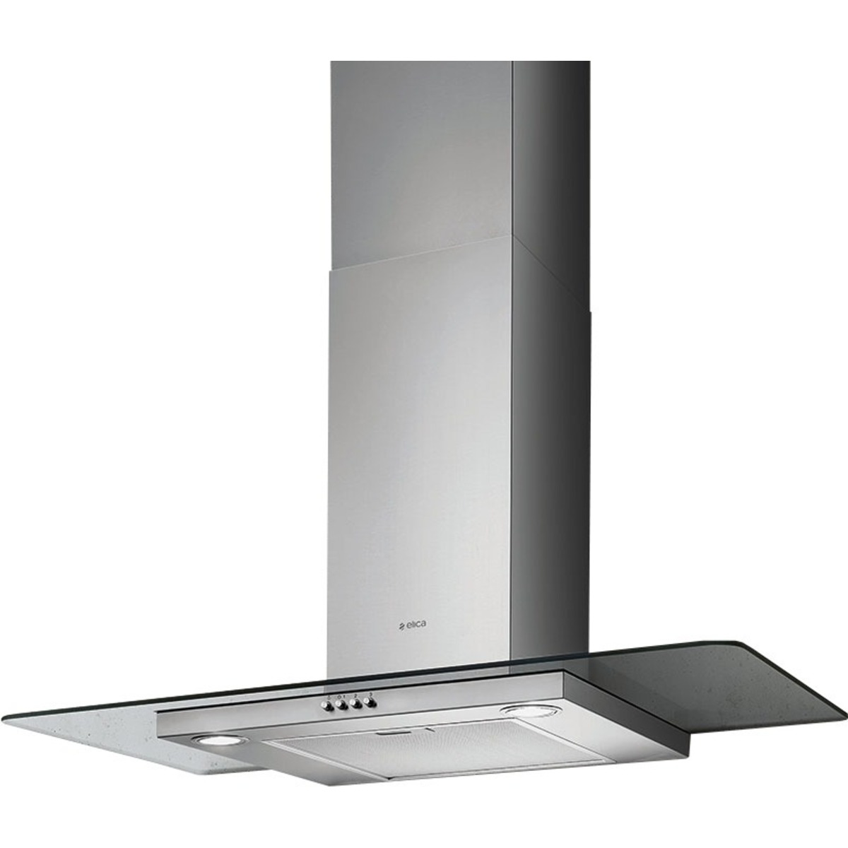 Вытяжка каминная Elica Flat Glass IX / A / 90 (Цвет: Silver)