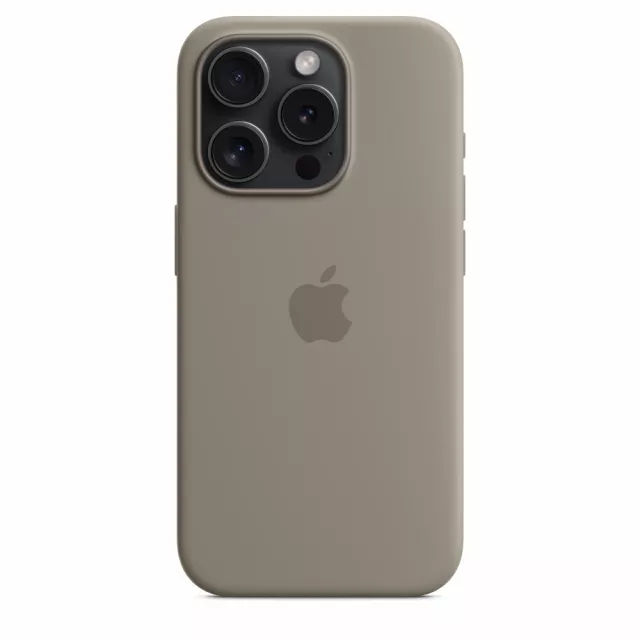 Чехол-накладка Apple Silicone Case with MagSafe для смартфона Apple iPhone 15 Pro (Цвет: Clay)