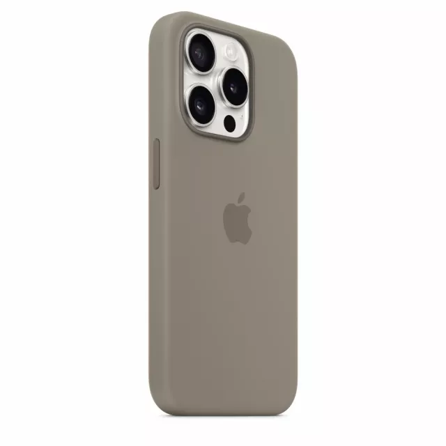 Чехол-накладка Apple Silicone Case with MagSafe для смартфона Apple iPhone 15 Pro (Цвет: Clay)
