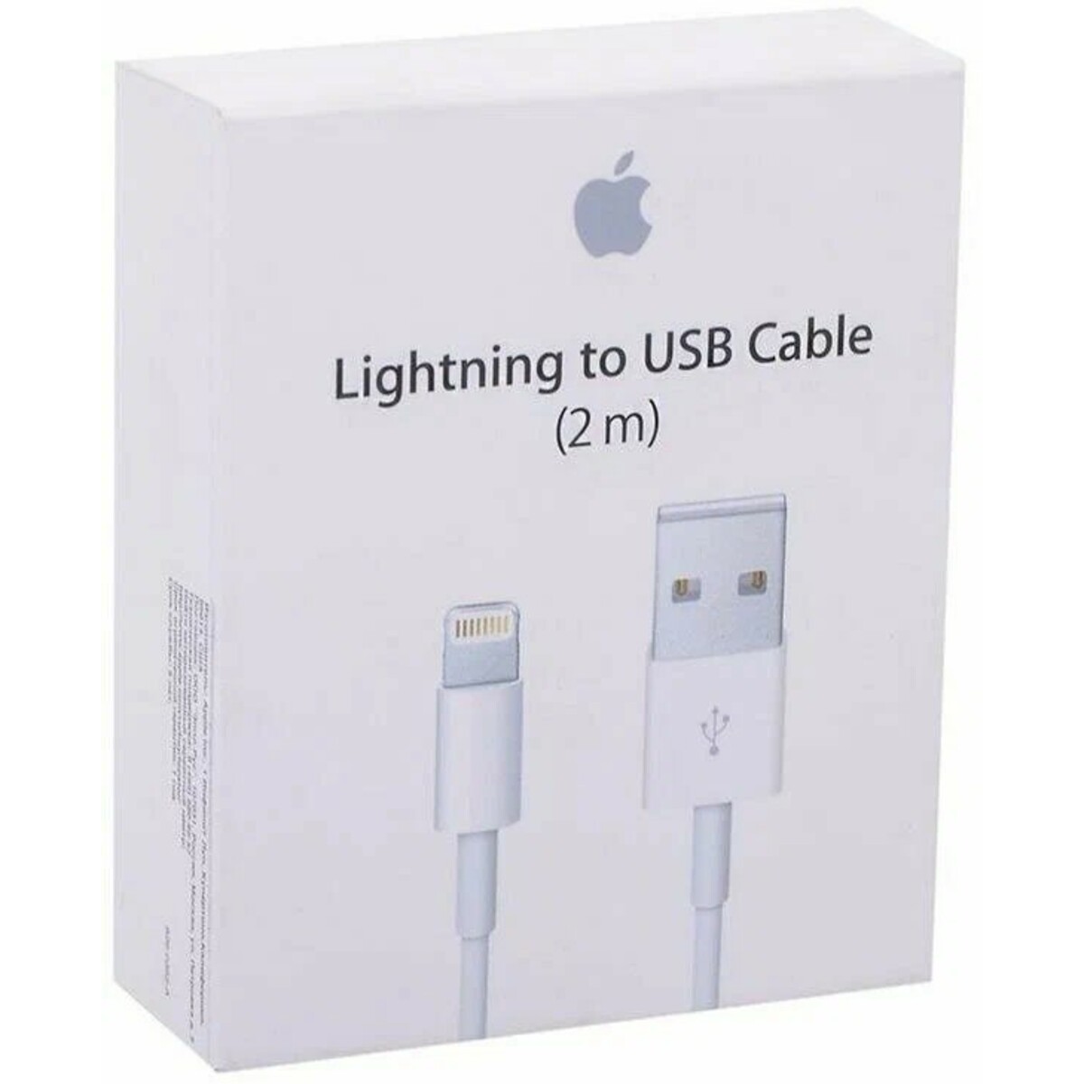 Кабель Apple Lightning to USB Cable 2m MD819, белый