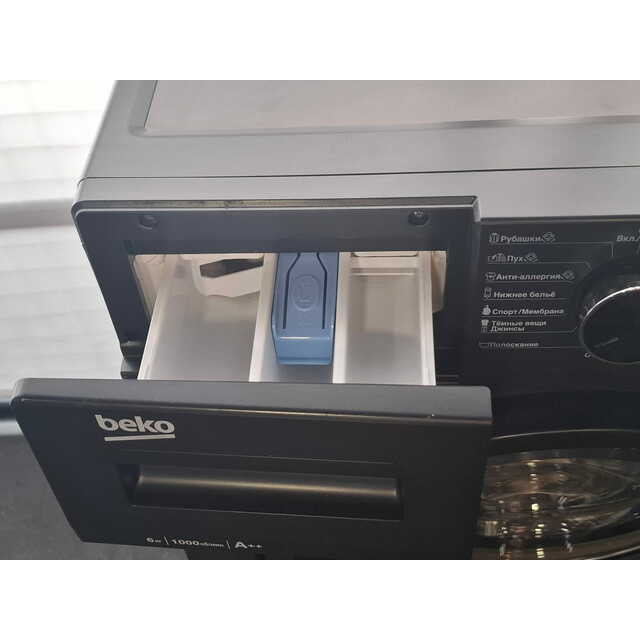 Стиральная машина Beko WSRE6512ZAA, черный