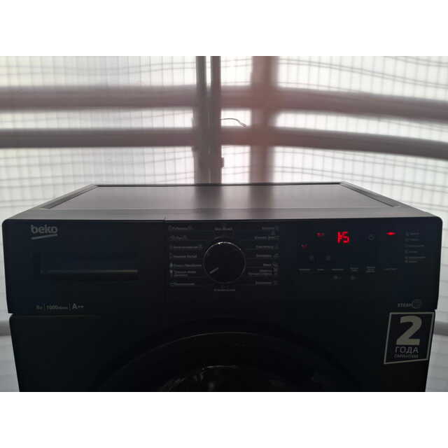 Стиральная машина Beko WSRE6512ZAA, черный