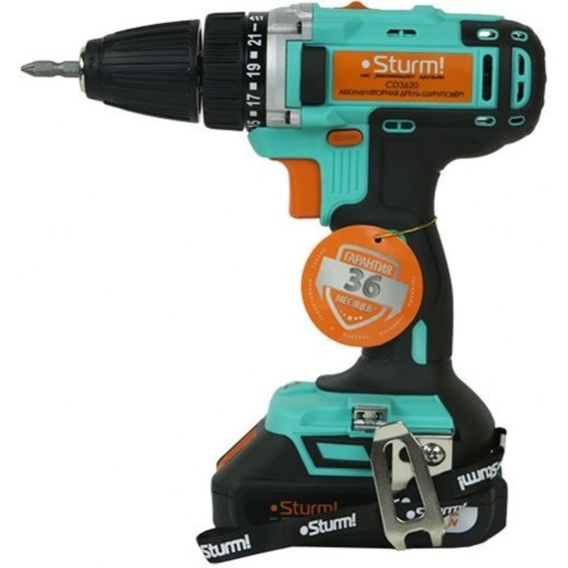 Дрель-шуруповерт Sturm! CD3620 (Цвет: Green) Дрель-шуруповерт Sturm! CD3620 (Цвет: Green)