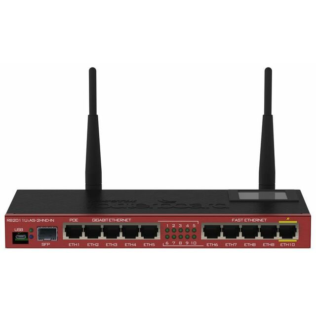 Роутер беспроводной MikroTik RB2011UIAS-2HND-IN