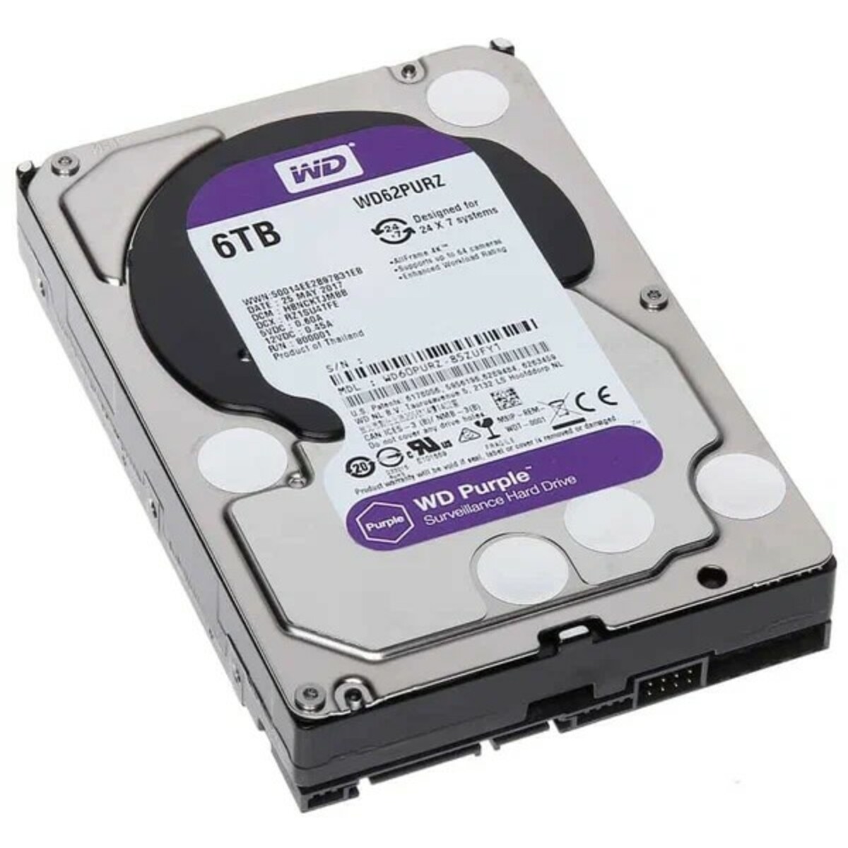 Жесткий диск Western Digital SATA-III 6Tb WD62PURZ