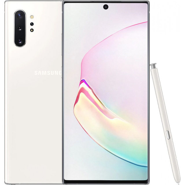 Смартфон Samsung Galaxy Note 10+ SM-N975F / DS 12 / 256Gb (Цвет: Aura White)