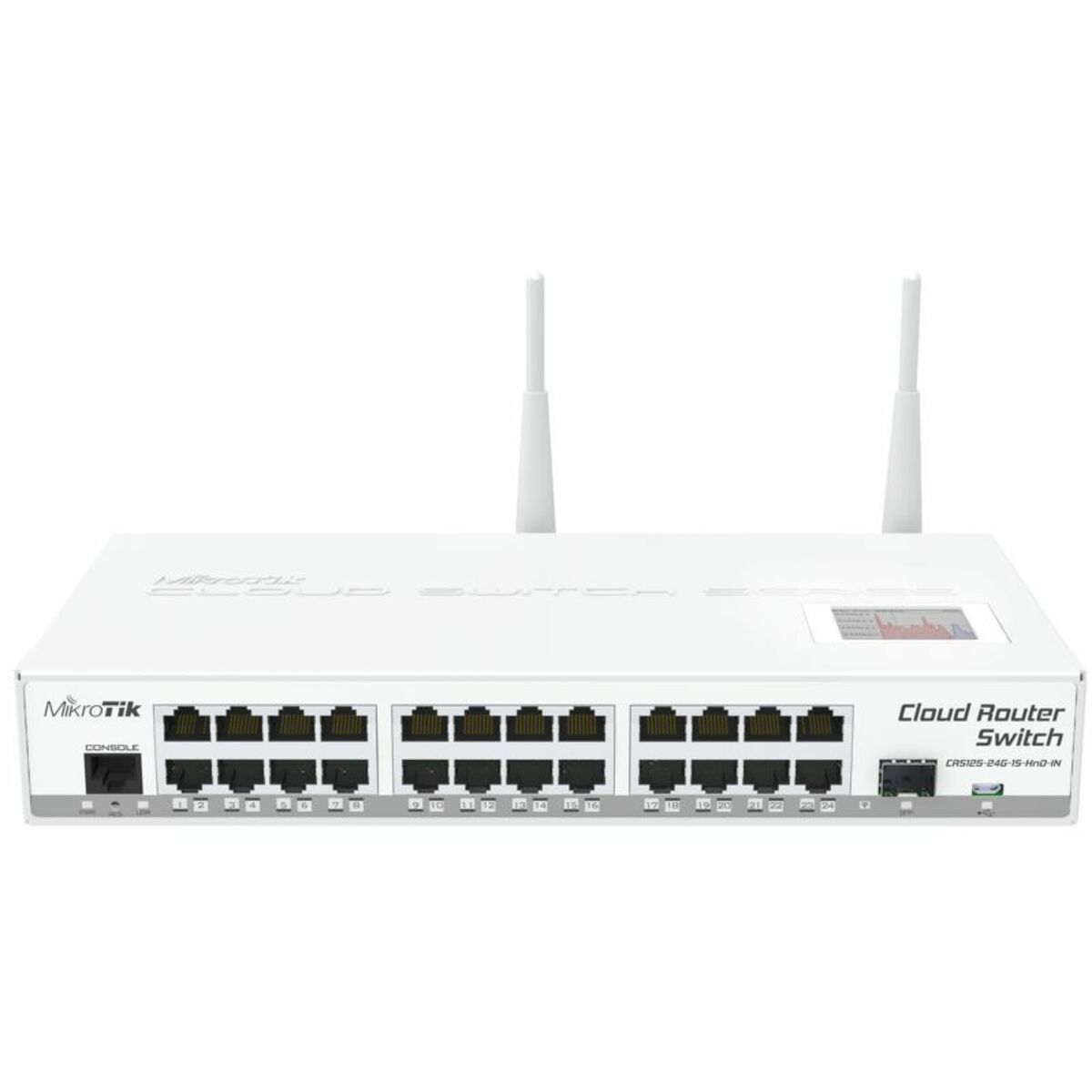 Коммутатор управляемый MikroTik CRS125-24G-1S-2HND-IN