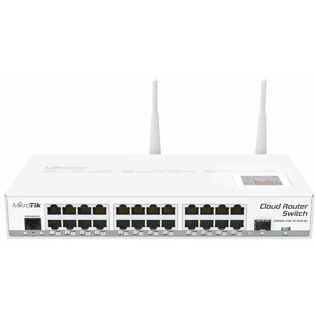 Коммутатор управляемый MikroTik CRS125-24G-1S-2HND-IN