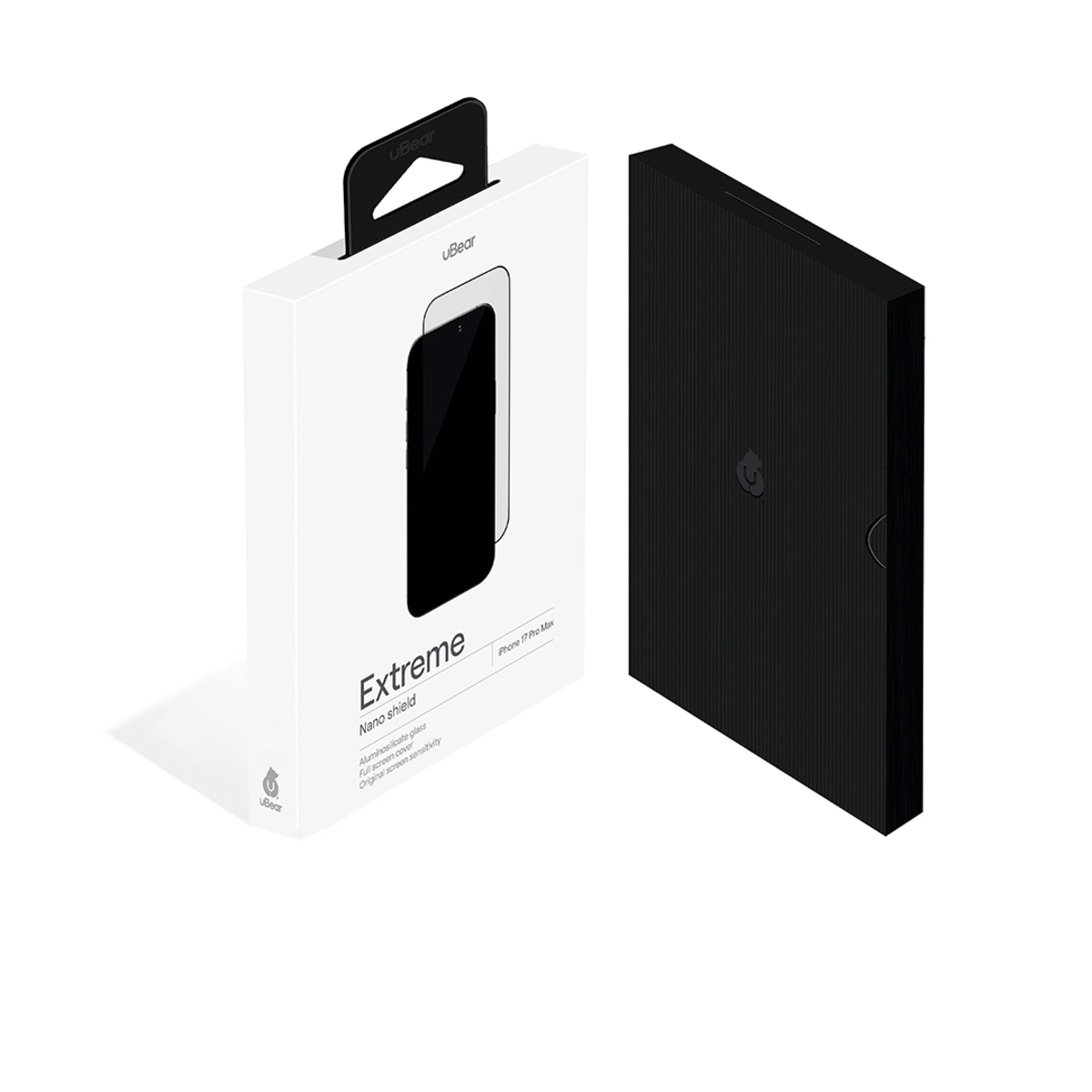 Защитное стекло uBear Extreme Nano Shield для iPhone 17 Pro Max, черный Защитное стекло uBear Extreme Nano Shield для iPhone 17 Pro Max, черный