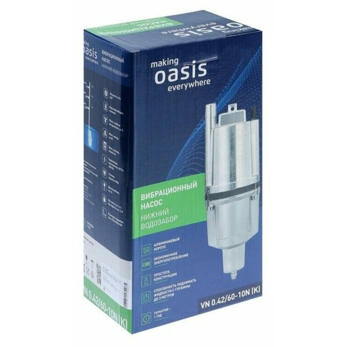 Садовый насос колодезный Oasis VN 0.42 / 60-10N (К) (Цвет: Inox)