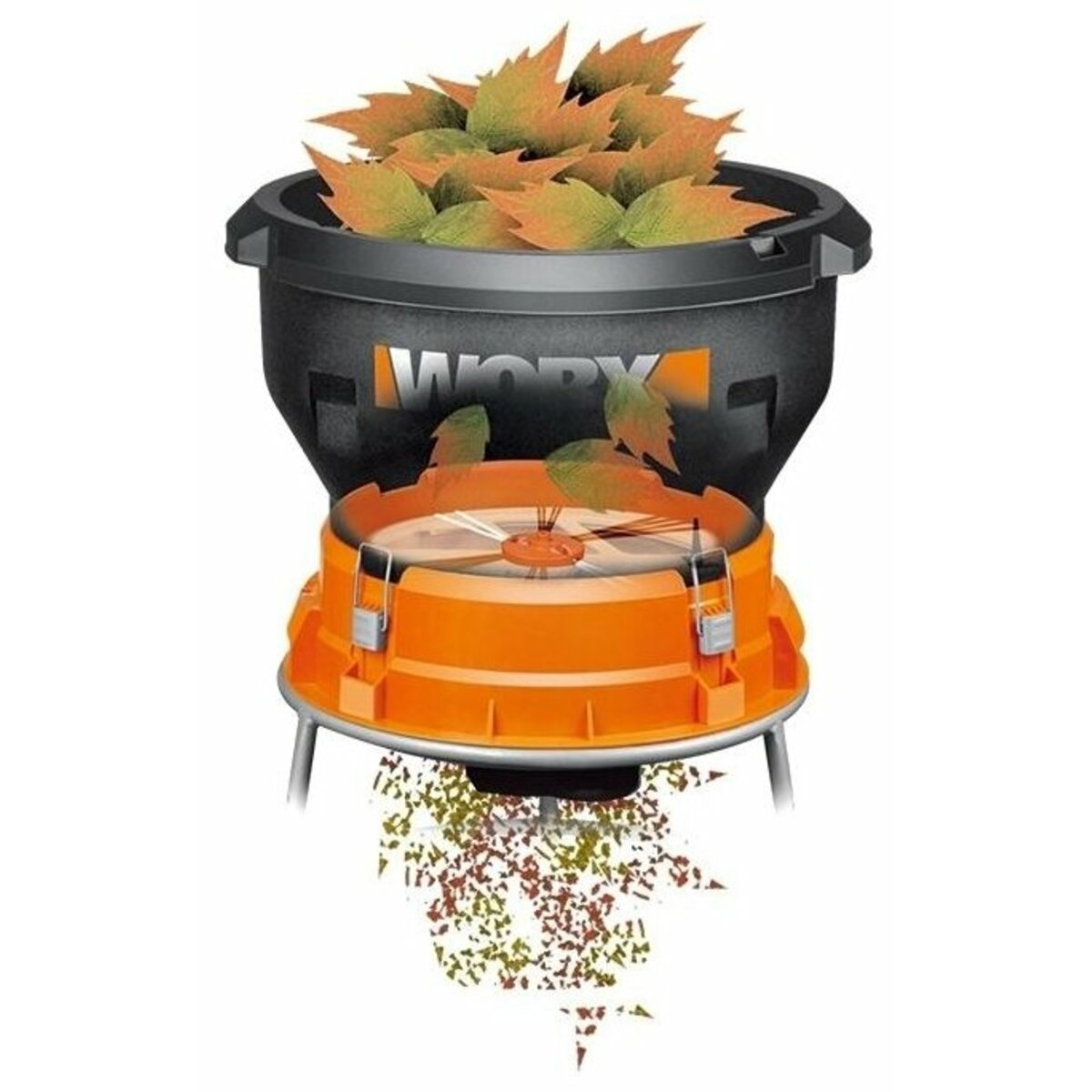 Садовый измельчитель Worx WG430E (Цвет: Orange / Black)