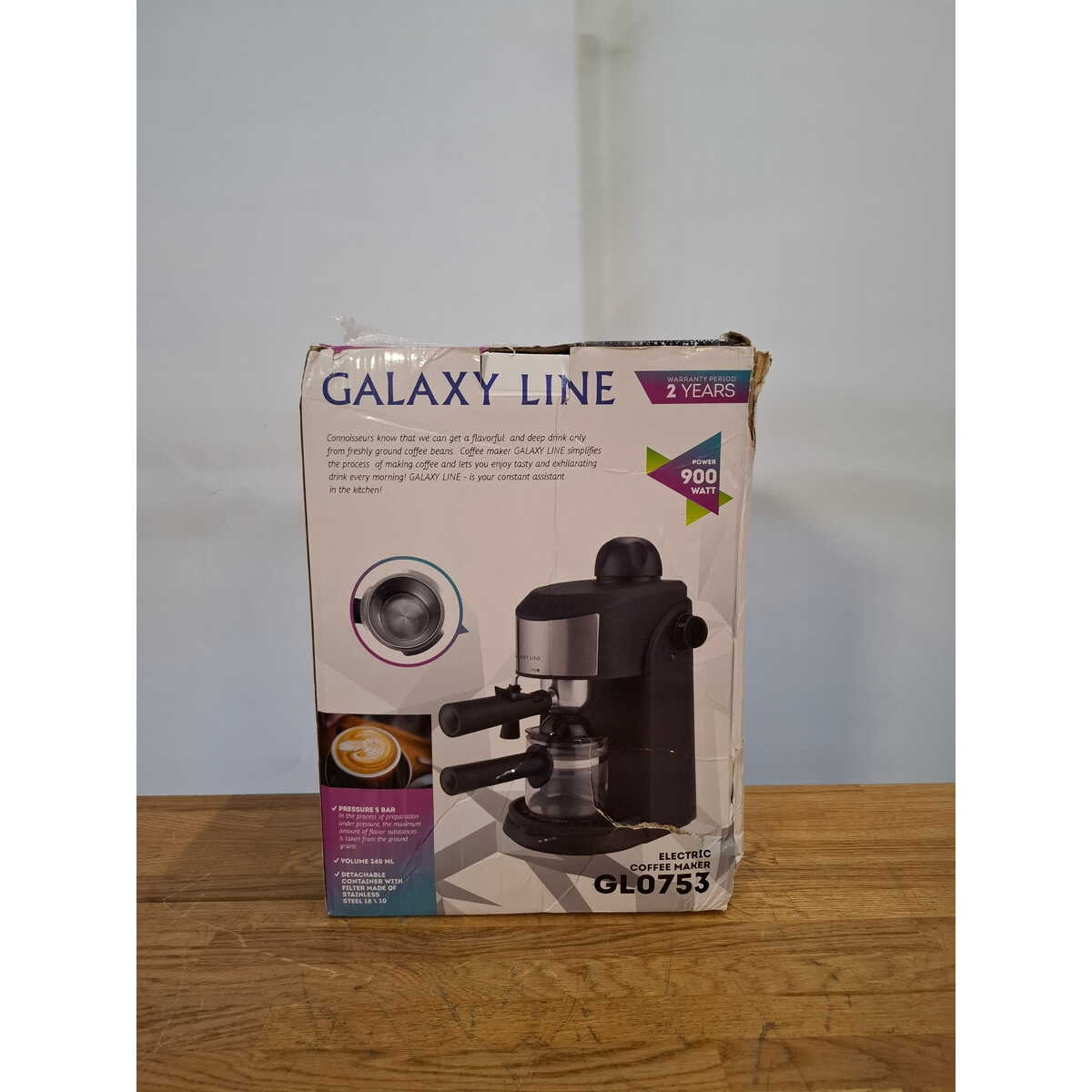 Кофеварка рожковая Galaxy Line GL 0753, черный