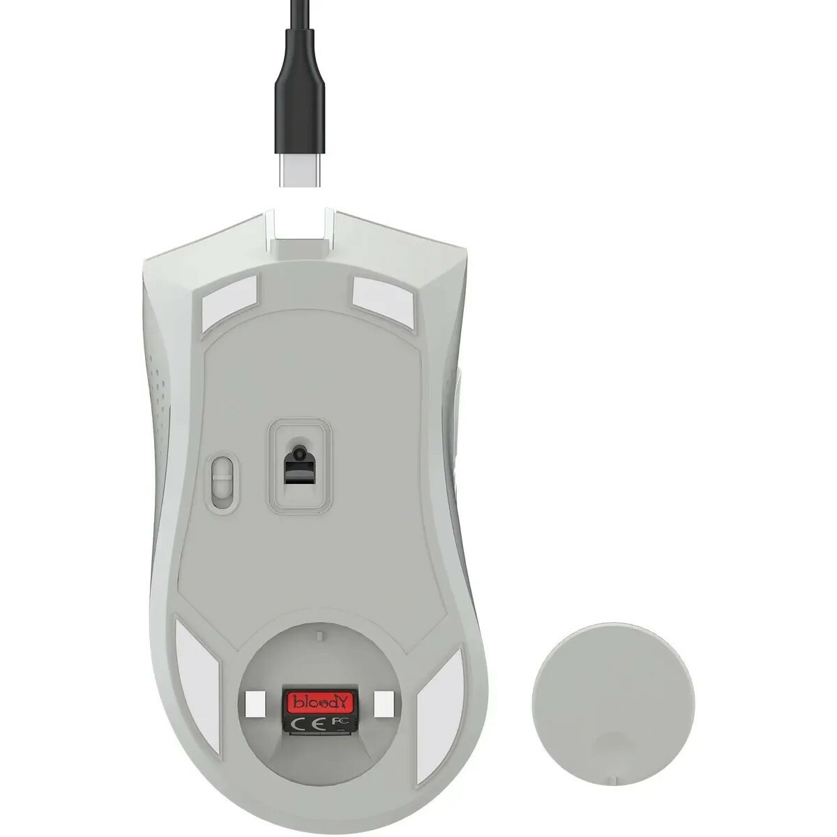 Мышь A4Tech Bloody R90 Plus, белый 