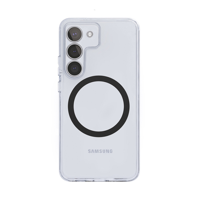 Чехол-накладка VLP Puro Case with MagSafe для смартфона Samsung Galaxy S24 (Цвет: Transparent)