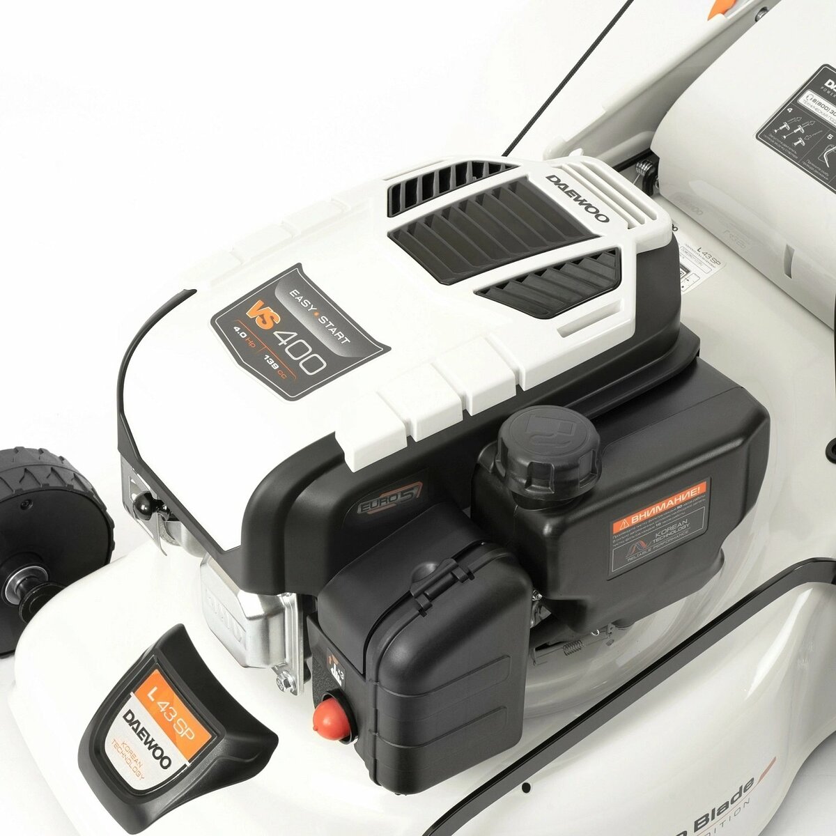 Газонокосилка роторная Daewoo L 43SP, белый