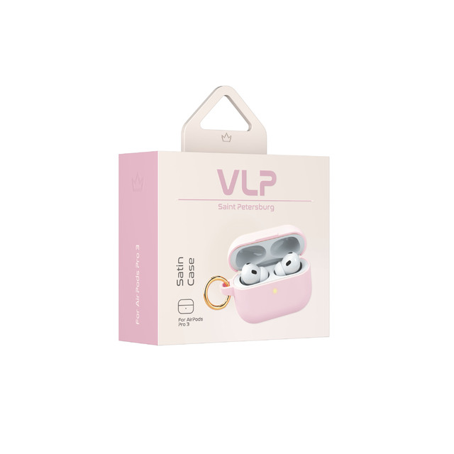 Чехол защитный VLP Satin Case для AirPods Pro 3, розовый Чехол защитный VLP Satin Case для AirPods Pro 3, розовый