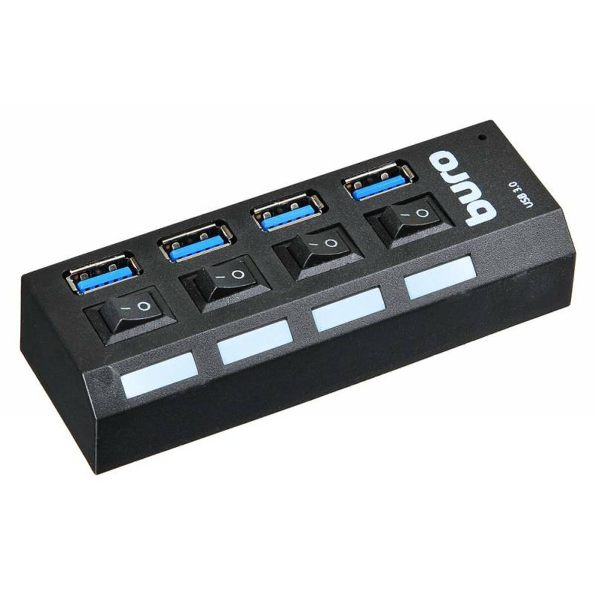 Разветвитель USB 3.0 Buro BU-HUB4-U3.0-L, черный