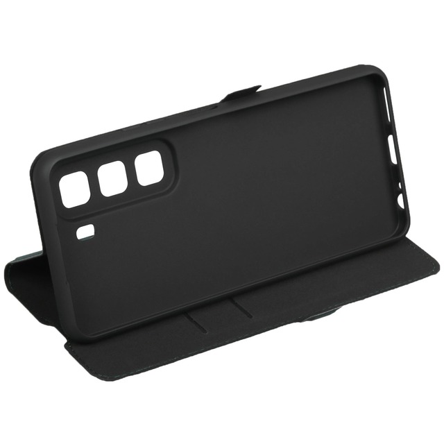 Чехол-книжка Borasco Book Case для смартфона Infinix HOT 50 (Цвет: Зеленый Опал)