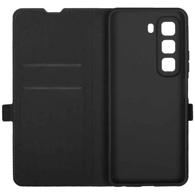 Чехол-книжка Borasco Book Case для смартфона Infinix HOT 50 (Цвет: Зеленый Опал)