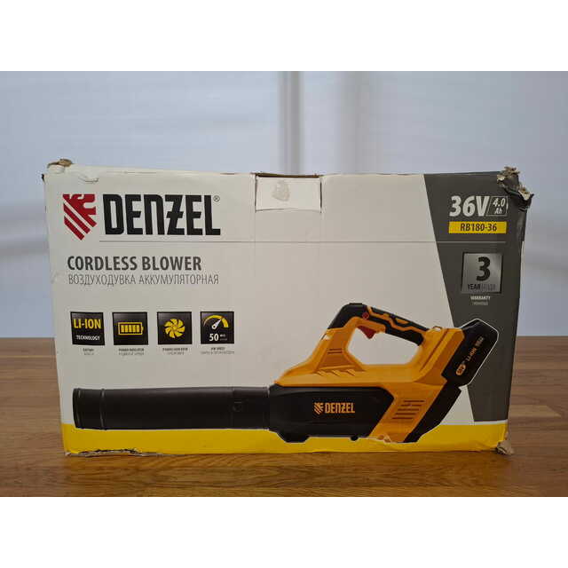 Воздуходувка Denzel RB180-36 (Цвет: Yellow / Black)