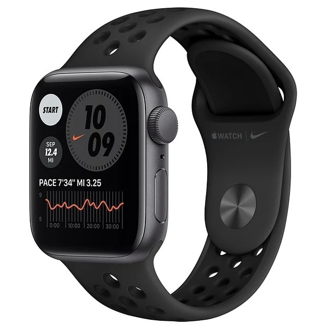 Умные часы Apple Watch SE GPS 40mm Aluminum Case with Nike Sport Band (Цвет: Space Gray / Anthracite / Black)