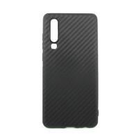 Чехол-накладка под карбон для смартфона Huawei P30 (Цвет: Black)