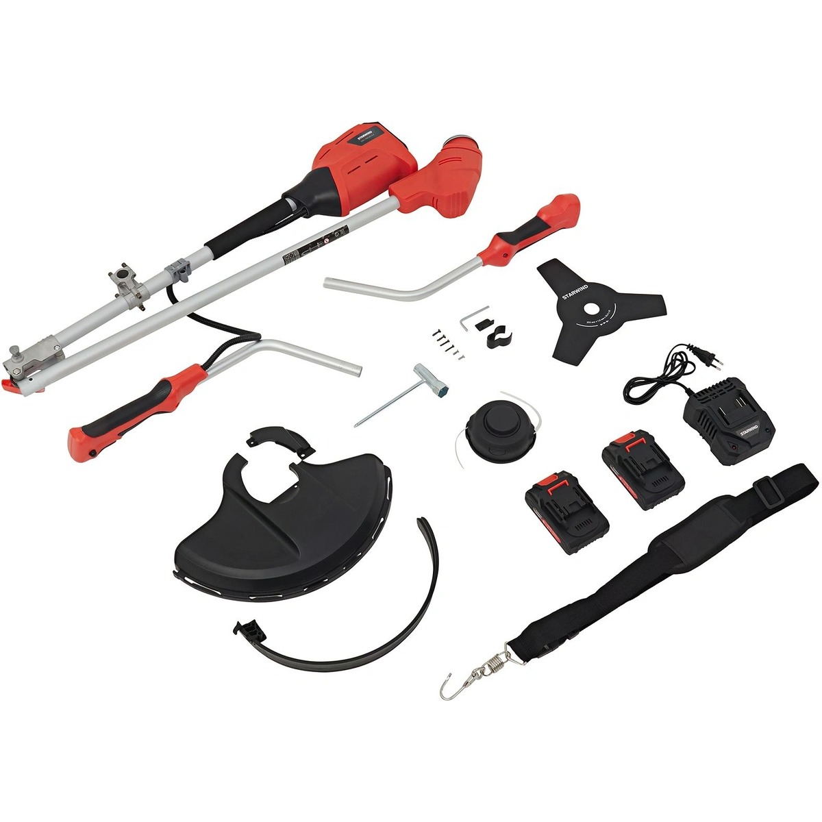 Триммер электрический Starwind SBG-300.20-4.(Цвет: Red)