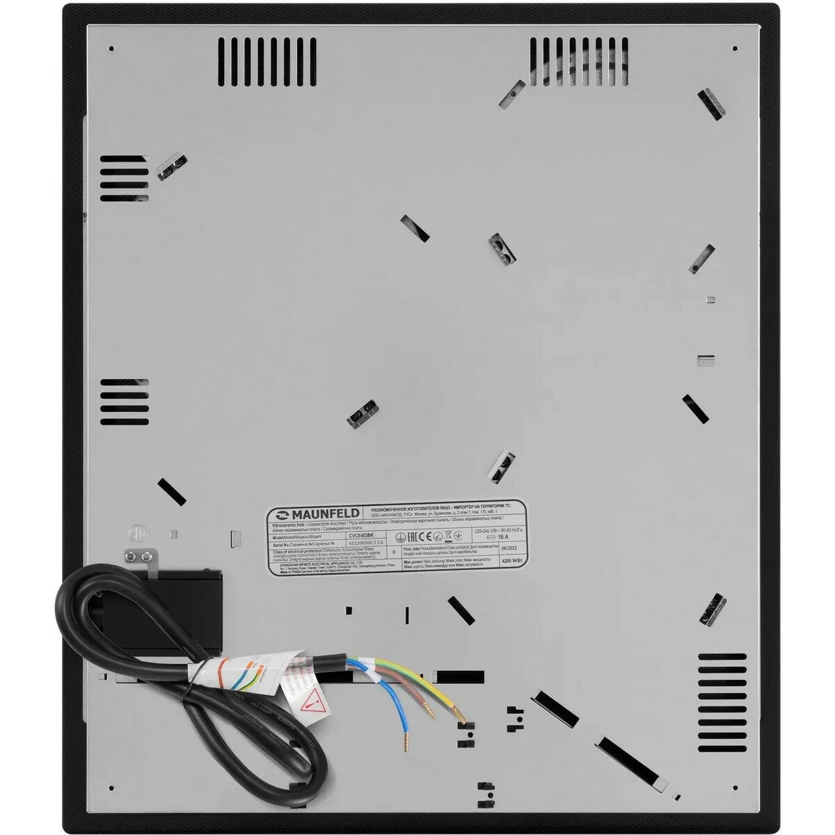 Варочная поверхность Maunfeld CVCE453BK, черный
