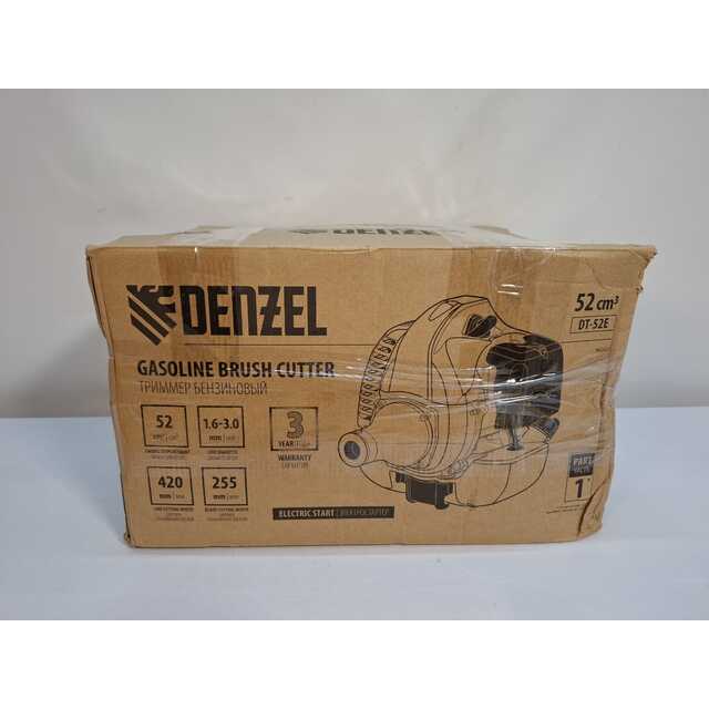 Триммер бензиновый Denzel DT-52E (2-коробки) (Цвет: Yellow / Black)