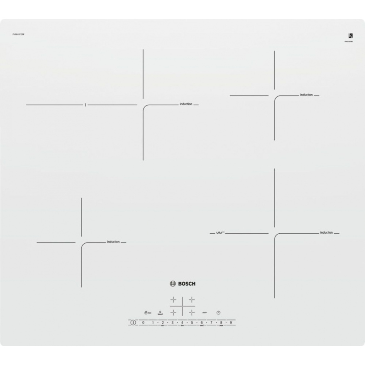 Варочная панель Bosch Serie 6 PUF612FC5E (Цвет: White)
