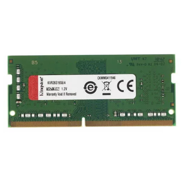 Память DDR4 4Gb 2666MHz Kingston KVR26S19S6/4