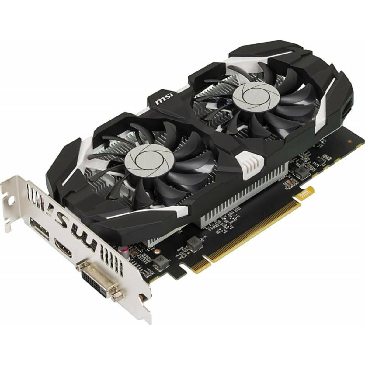 Видеокарта MSI GeForce GTX 1050 Ti 1341MHz PCI-E 3.0 4096MB 7008MHz 128 bit DVI DisplayPort HDMI HDCP OC Dual Fans