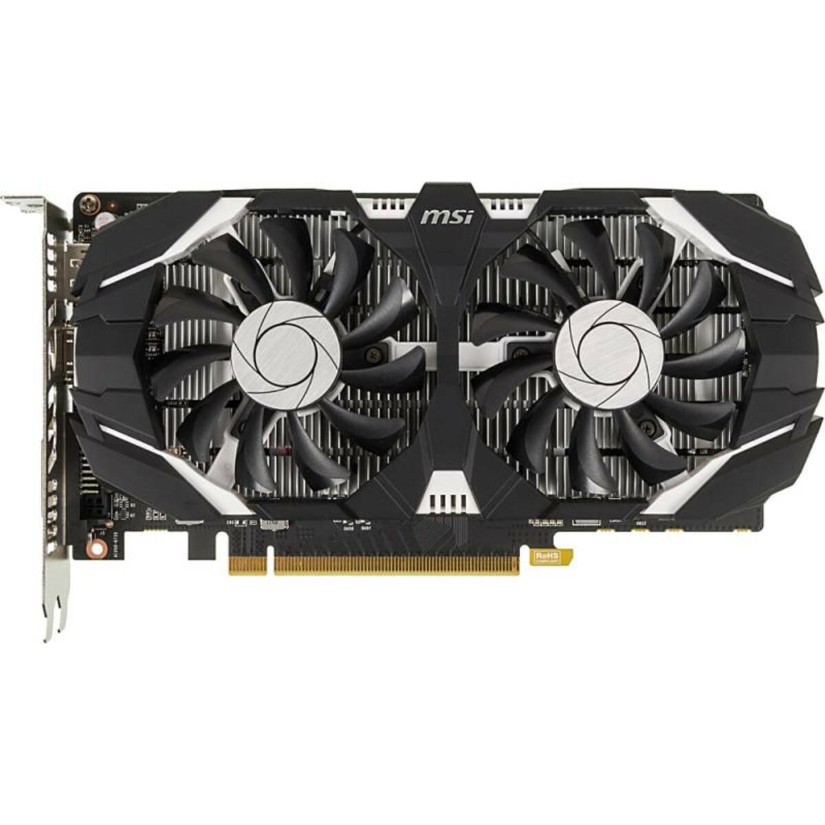 Видеокарта MSI GeForce GTX 1050 Ti 1341MHz PCI-E 3.0 4096MB 7008MHz 128 bit DVI DisplayPort HDMI HDCP OC Dual Fans