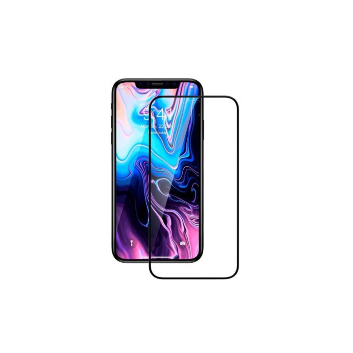 Защитная стеклопленка Devia Entire View Full Tempered Glass для смартфона iPhone XR, черный