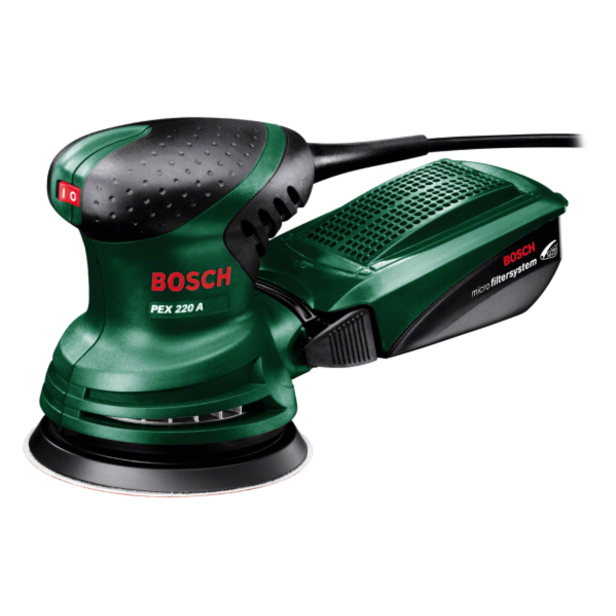 Эксцентриковая шлифовальная машина Bosch PEX 220 A (Цвет: Green)