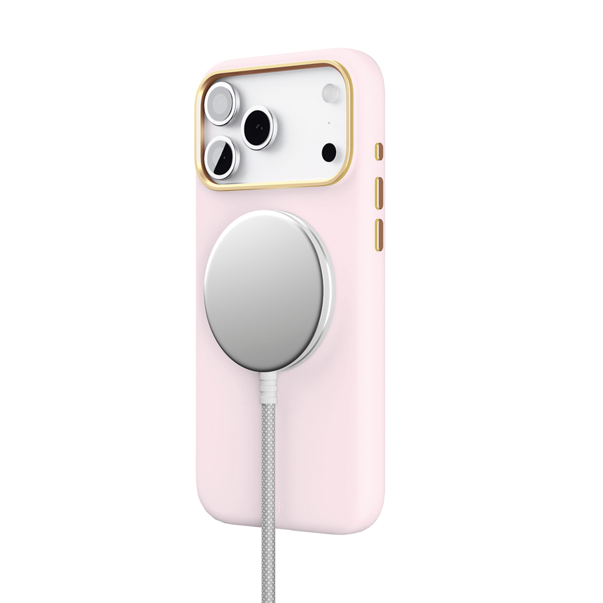 Чехол-накладка VLP Aster Pro Case with MagSafe для смартфона Apple iPhone 17 Pro Max (Цвет: Rose)