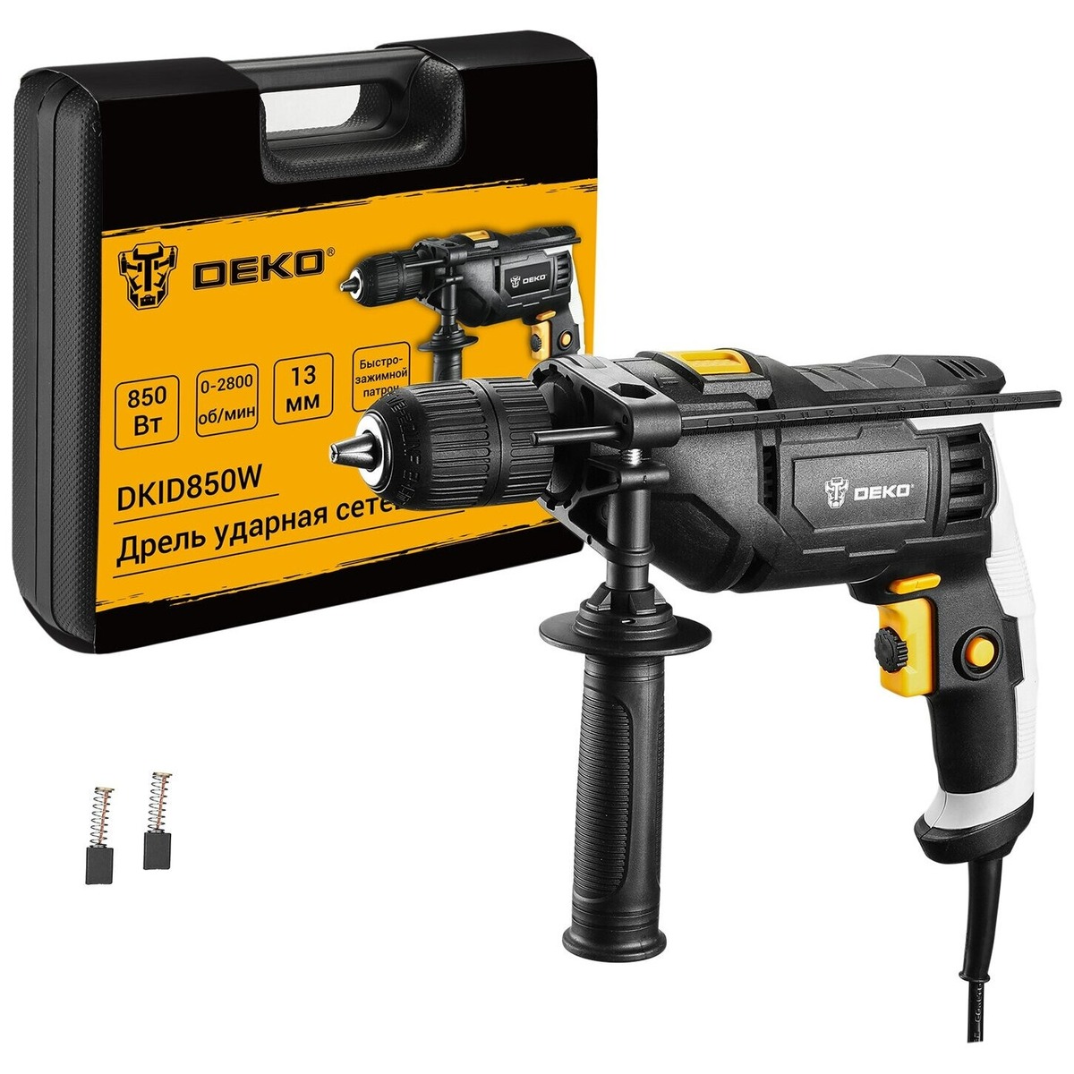 Дрель ударная Deko DKID850W (Цвет: Black)