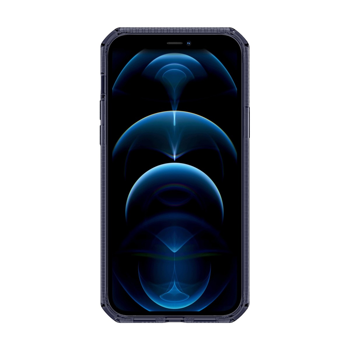 Чехол-накладка iTskins Spectrum Clear для смартфона iPhone 12 Pro Max (Цвет: Dark Blue)