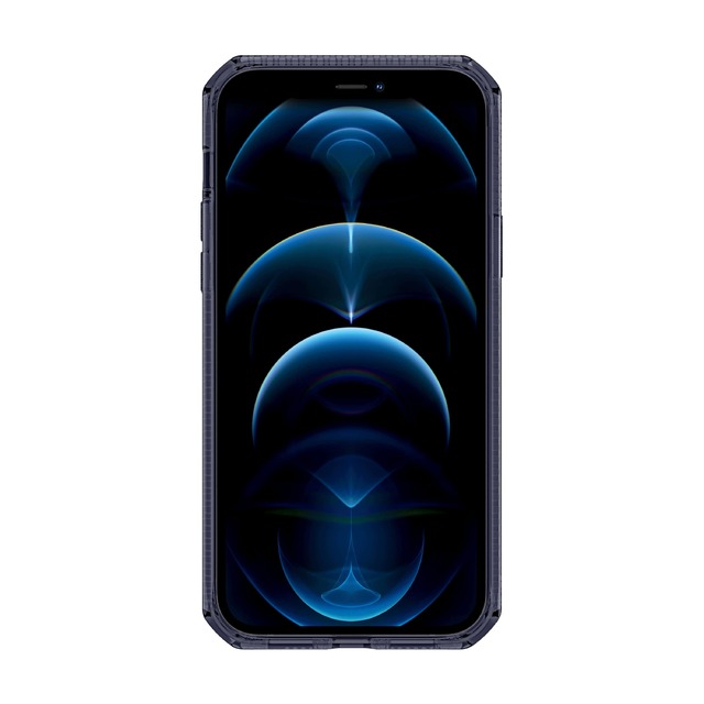 Чехол-накладка iTskins Spectrum Clear для смартфона iPhone 12 Pro Max (Цвет: Dark Blue)