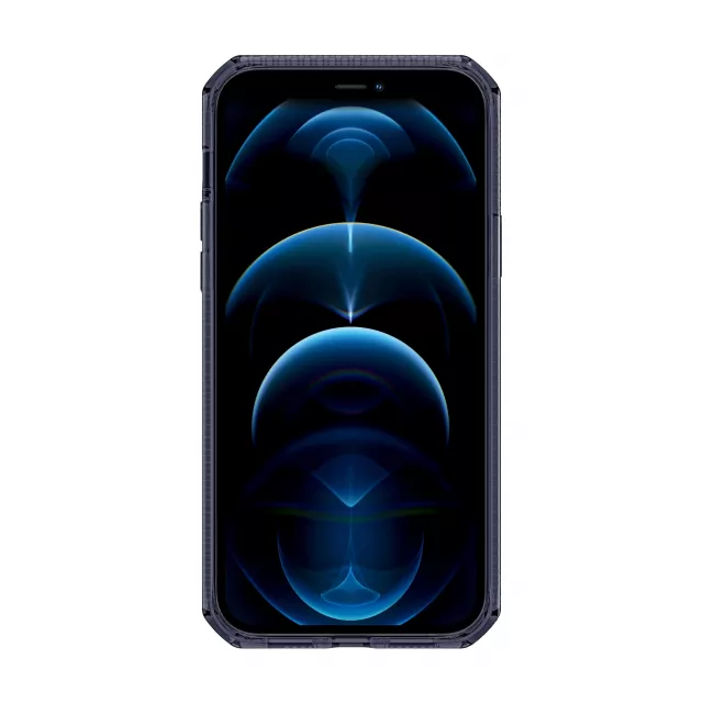 Чехол-накладка iTskins Spectrum Clear для смартфона iPhone 12 Pro Max (Цвет: Dark Blue)