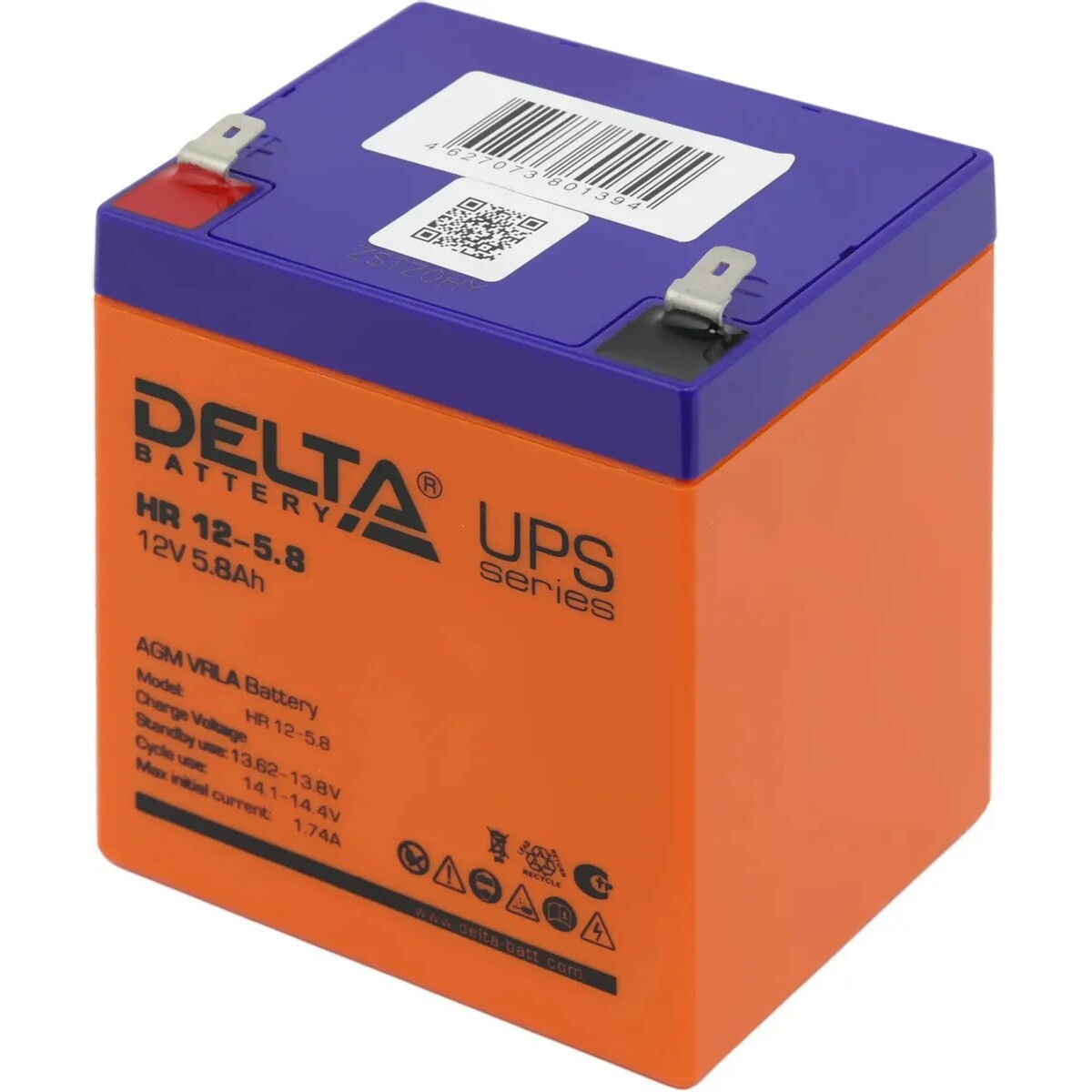 Батарея для ИБП Delta BATTERY HR 12-5.8 12В 5.8Ач