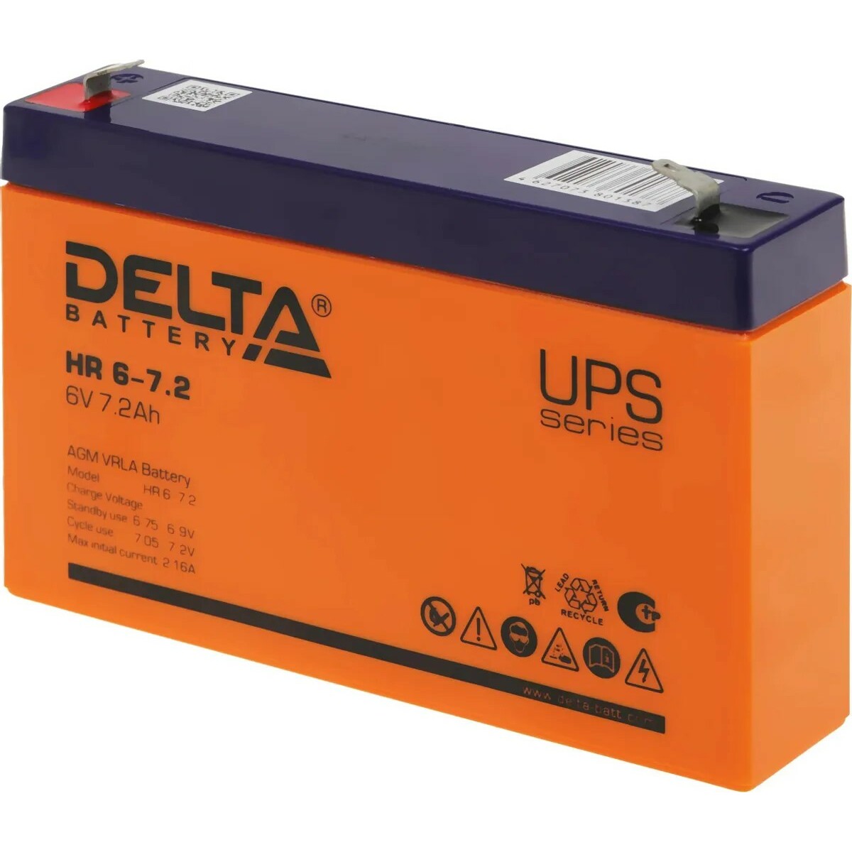 Батарея для ИБП Delta BATTERY HR 6-7.2 6В 7.2Ач
