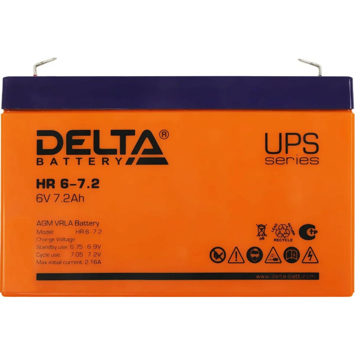 Батарея для ИБП Delta BATTERY HR 6-7.2 6В 7.2Ач