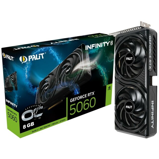 Видеокарта Palit GeForce RTX 5060 Infinity 2 OC 8G (NE75060V19P1-GB2063L)