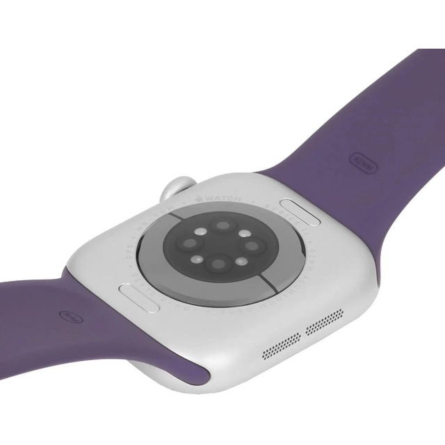 Умные часы Apple Watch Series 11 42mm Aluminum Case with Sport Band S/M (Цвет: Silver/Purple Fog)