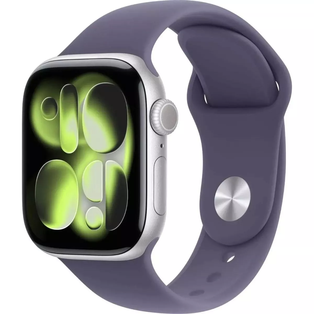 Умные часы Apple Watch Series 11 42mm Aluminum Case with Sport Band S/M (Цвет: Silver/Purple Fog)