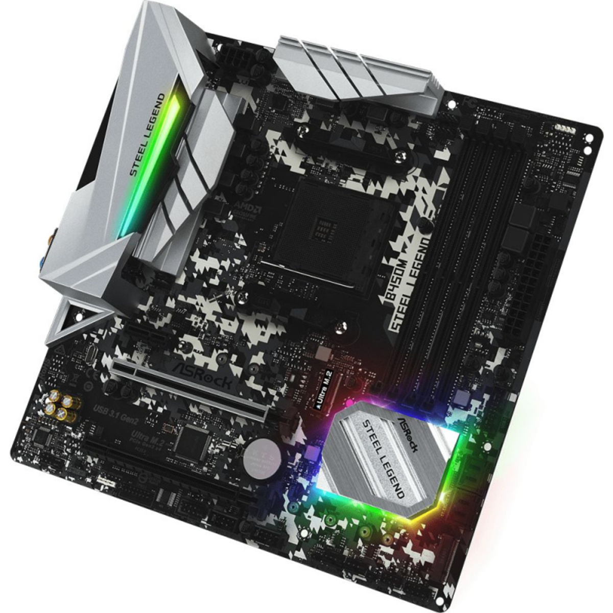 Материнская плата Asrock B450M STEEL LEGEND